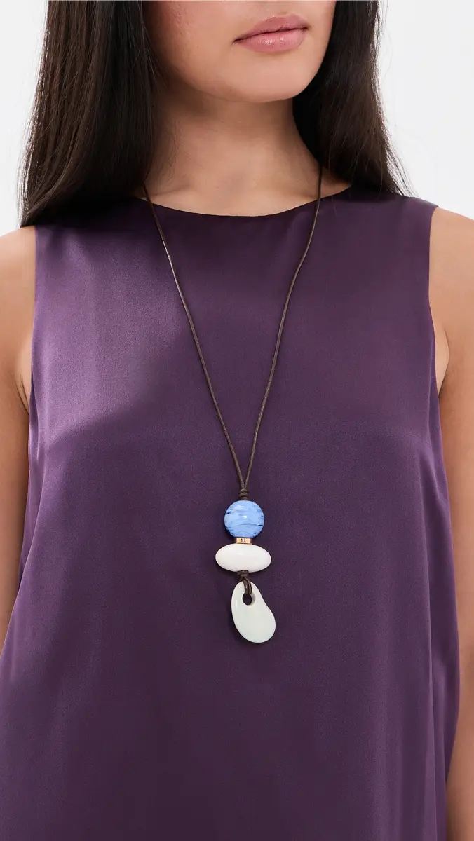 Lizzie Fortunato Museo Cord II Necklace in Sea Multi | Thumbnail 3 Lizzie Fortunato Museo Cord II Necklace in Sea Multi | Thumbnail 3