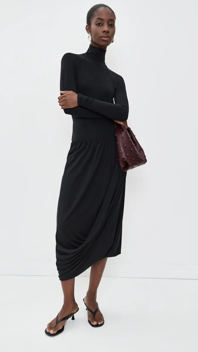 THE LINE BY K Jan Open Back Draped Dress | Thumbnail 5 THE LINE BY K Jan Open Back Draped Dress | Thumbnail 5