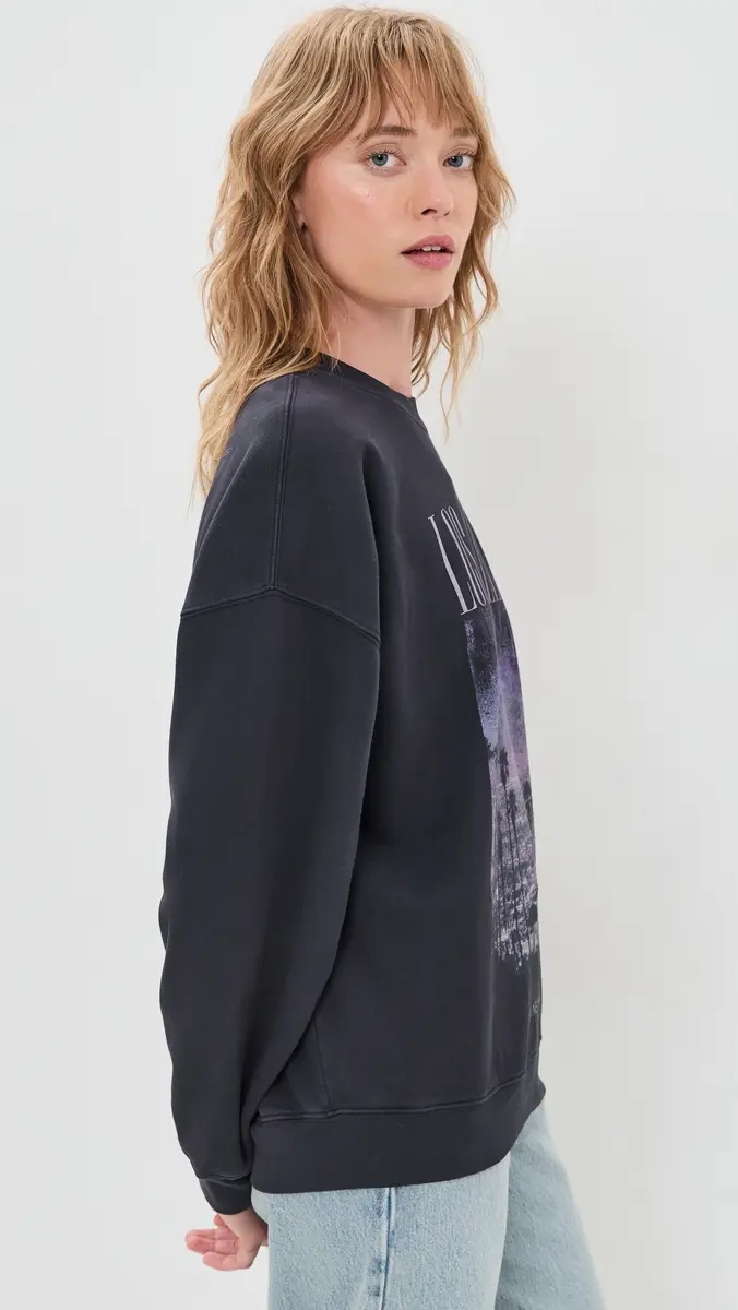 Anine Bing Miles Los Angeles Sweatshirt | Thumbnail 4 Anine Bing Miles Los Angeles Sweatshirt | Thumbnail 4