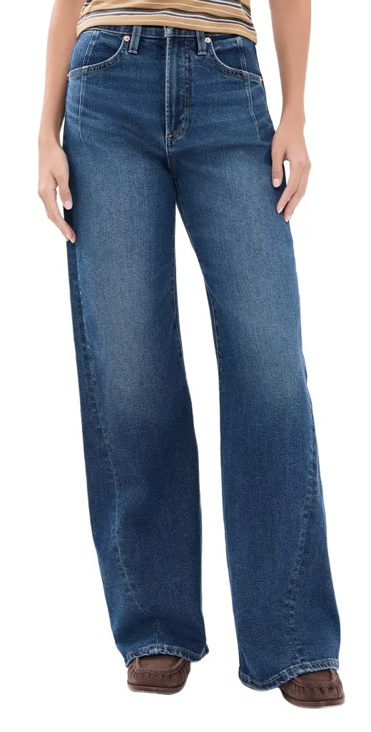 Kyra High Rise Bowed Wide Leg Jeans Kyra High Rise Bowed Wide Leg Jeans