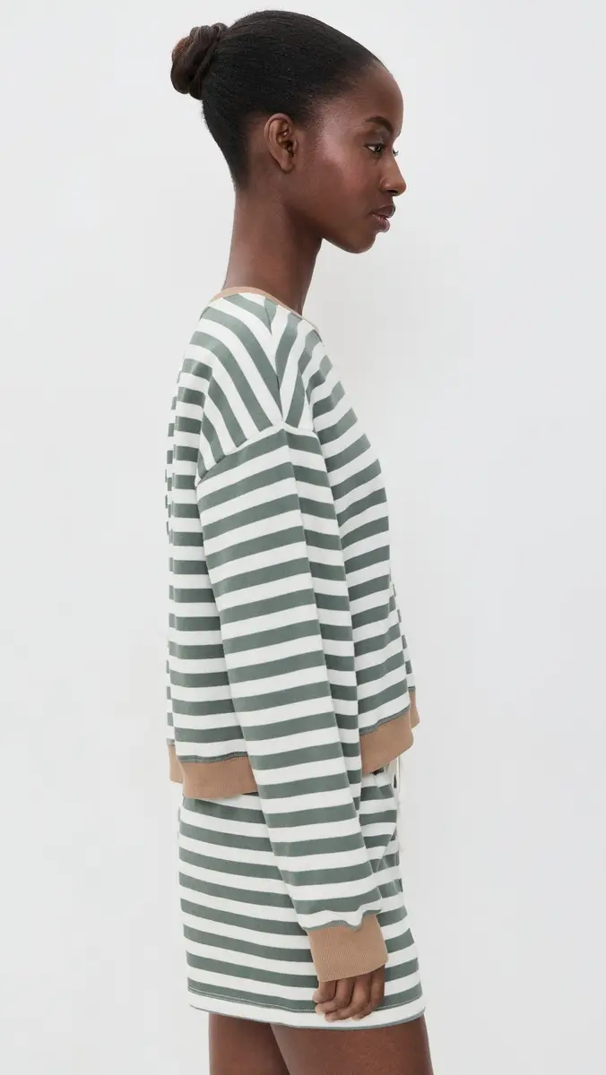 Z Supply Low Key Stripe Sweatshirt | Thumbnail 3 Z Supply Low Key Stripe Sweatshirt | Thumbnail 3