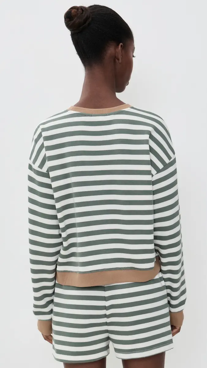 Z Supply Low Key Stripe Sweatshirt | Thumbnail 4 Z Supply Low Key Stripe Sweatshirt | Thumbnail 4