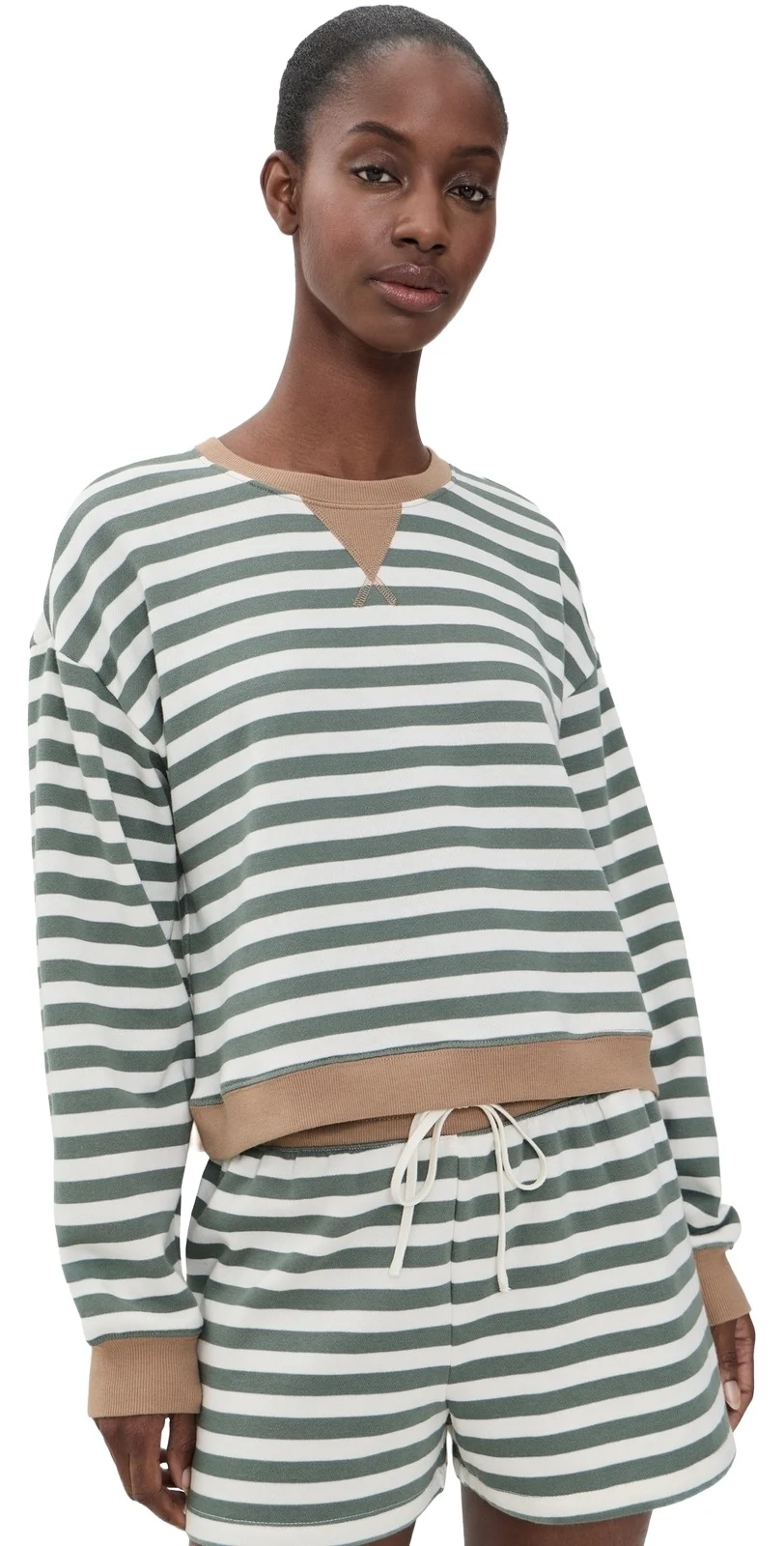 Z Supply Low Key Stripe Sweatshirt