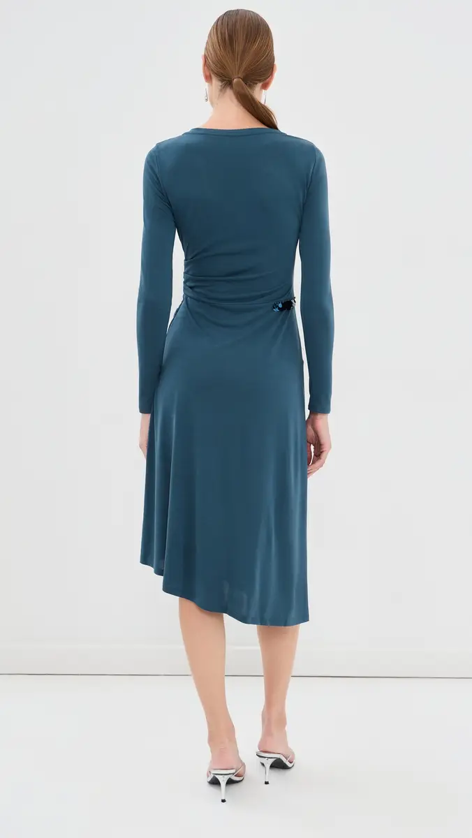 3.1 Phillip Lim Embellished Draped Jersey Midi Dress | Thumbnail 3 3.1 Phillip Lim Embellished Draped Jersey Midi Dress | Thumbnail 3