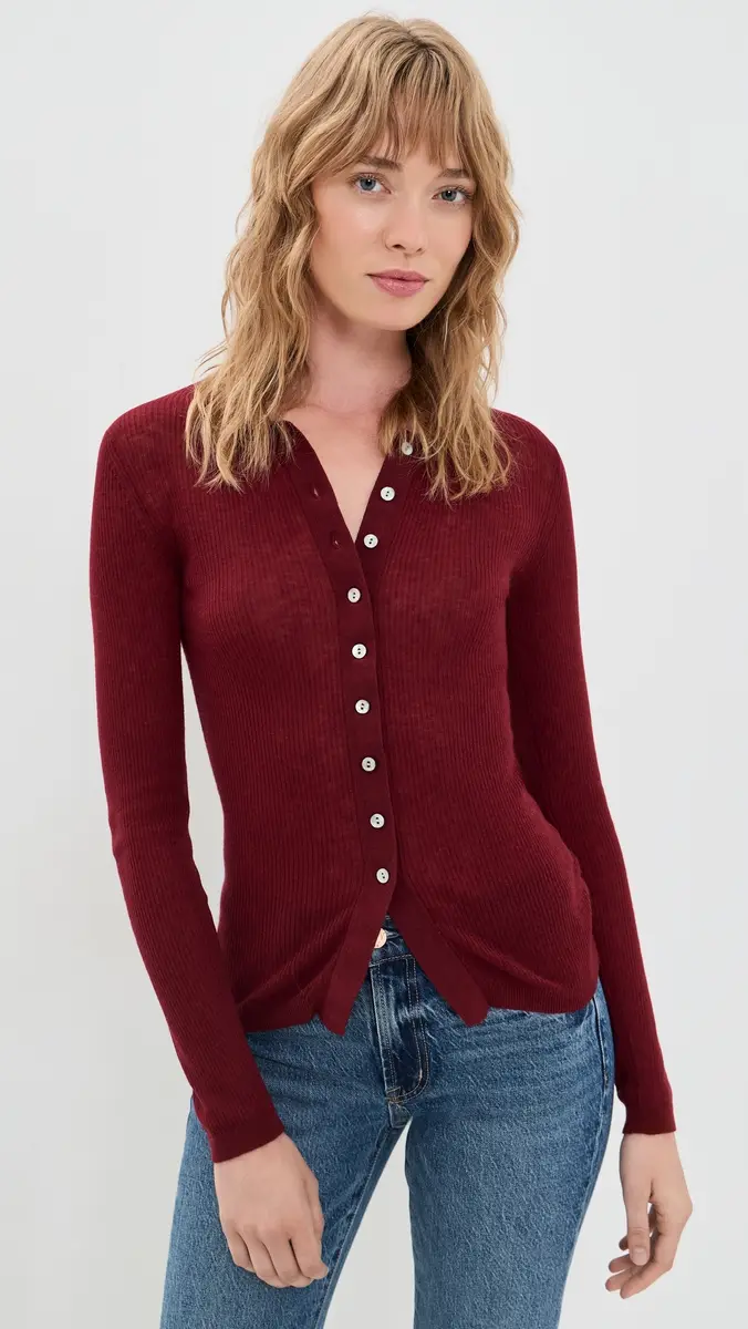 Pistola Korey Wool Featherweight Rib Cardigan | Thumbnail 2 Pistola Korey Wool Featherweight Rib Cardigan | Thumbnail 2