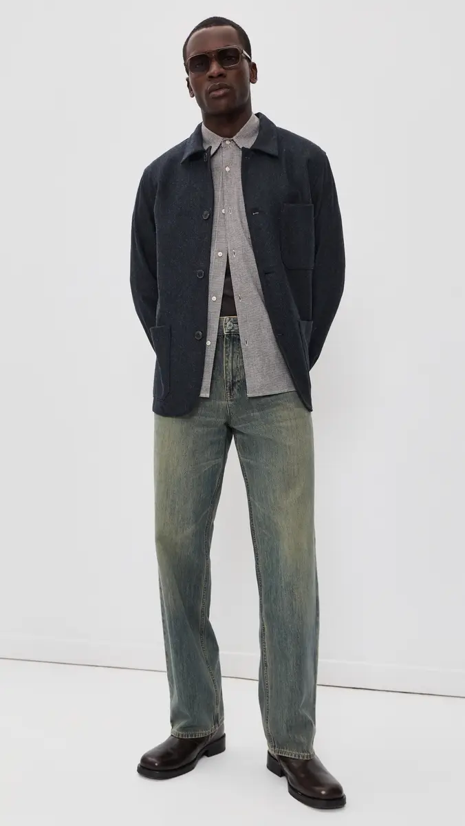 Portuguese Flannel Labura Herringbone Wool Shacket | Thumbnail 2 Portuguese Flannel Labura Herringbone Wool Shacket | Thumbnail 2