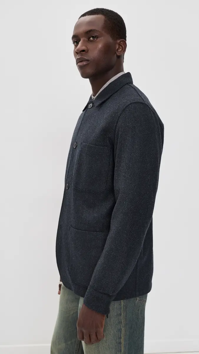 Portuguese Flannel Labura Herringbone Wool Shacket | Thumbnail 5 Portuguese Flannel Labura Herringbone Wool Shacket | Thumbnail 5