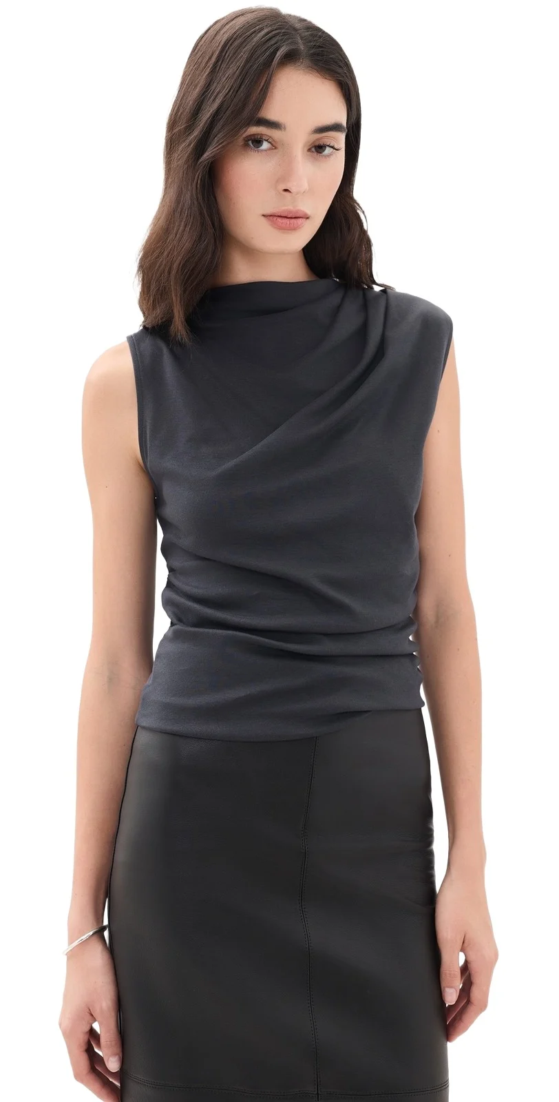 Sleeveless Draped Top