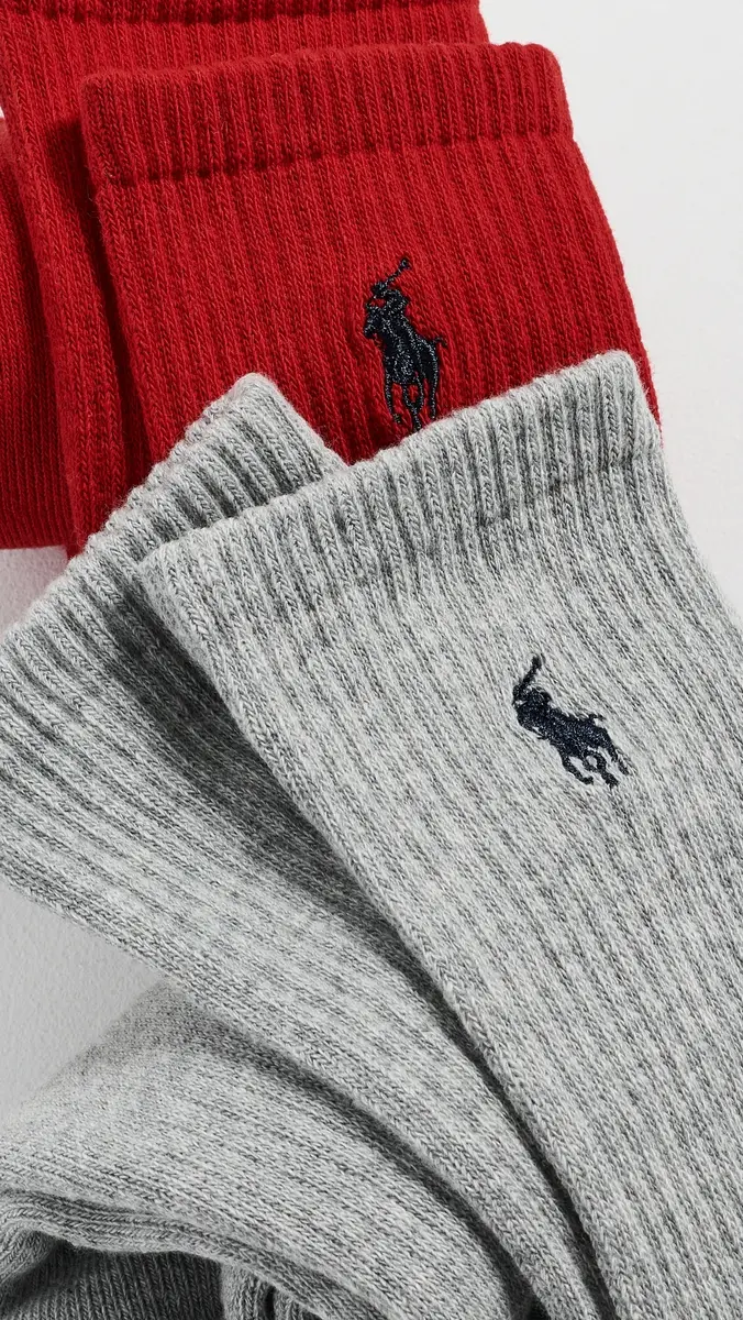 Polo Ralph Lauren Performance Crew Socks 6-Pack | Thumbnail 3 Polo Ralph Lauren Performance Crew Socks 6-Pack | Thumbnail 3