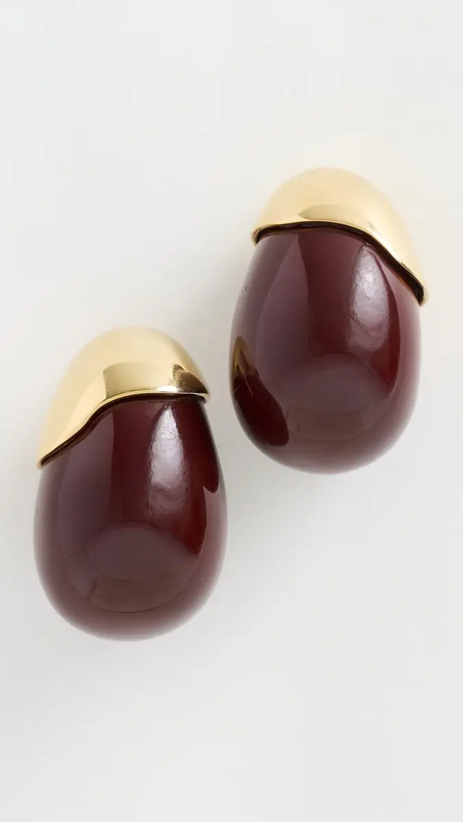 Lizzie Fortunato Toro Earrings In Aubergine | Thumbnail 2