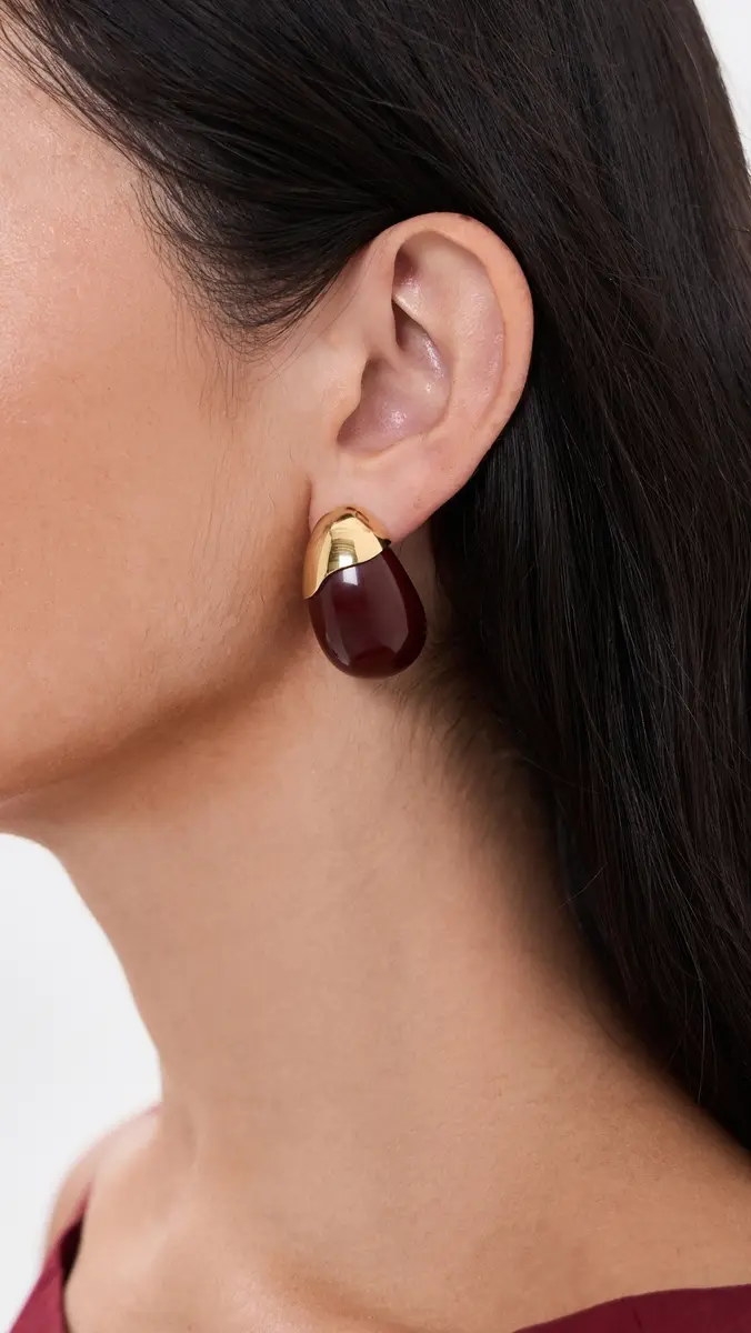 Lizzie Fortunato Toro Earrings In Aubergine | Thumbnail 3