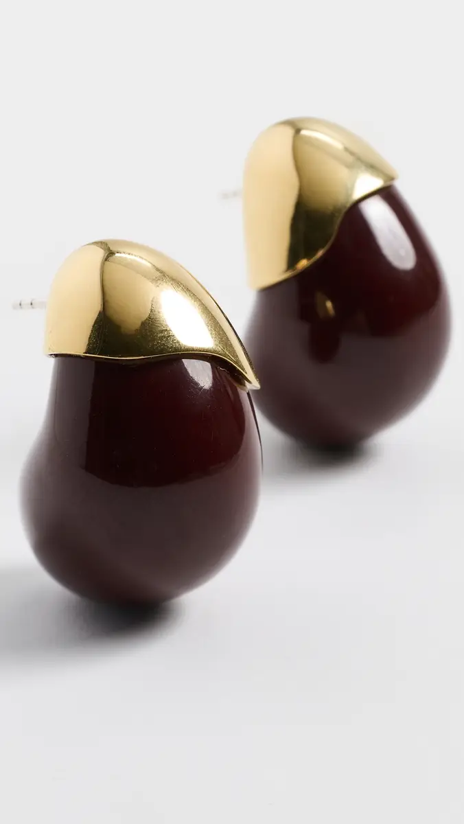 Lizzie Fortunato Toro Earrings In Aubergine | Thumbnail 4