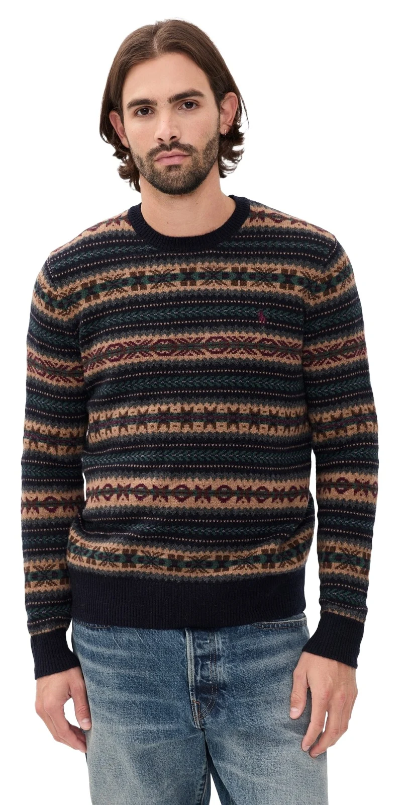 Fair Isle Crew Neck Sweater Fair Isle Crew Neck Sweater