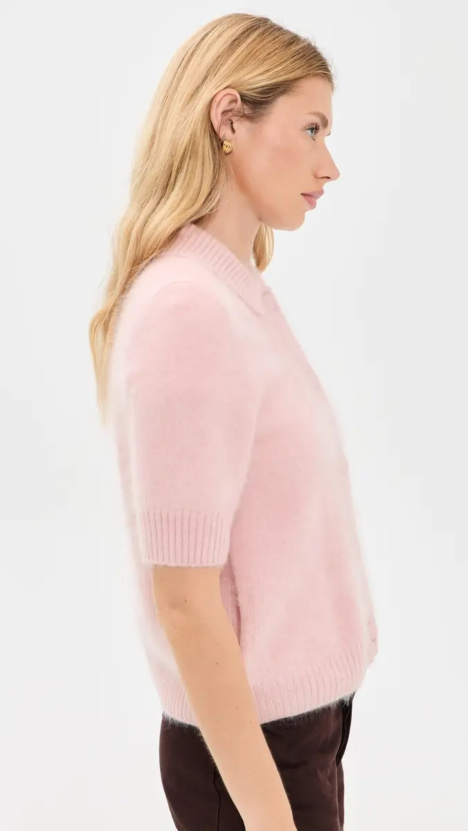 rag & bone Jada Brushed Cashmere Short Sleeve Cardigan | Thumbnail 4