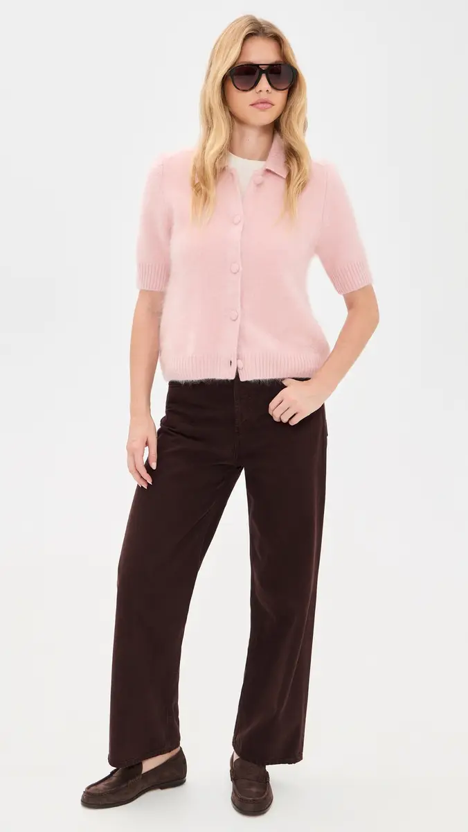 rag & bone Jada Brushed Cashmere Short Sleeve Cardigan | Thumbnail 5