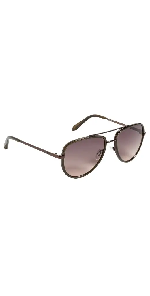Quay All In Medium Sunglasses Olive/Dark Fawn