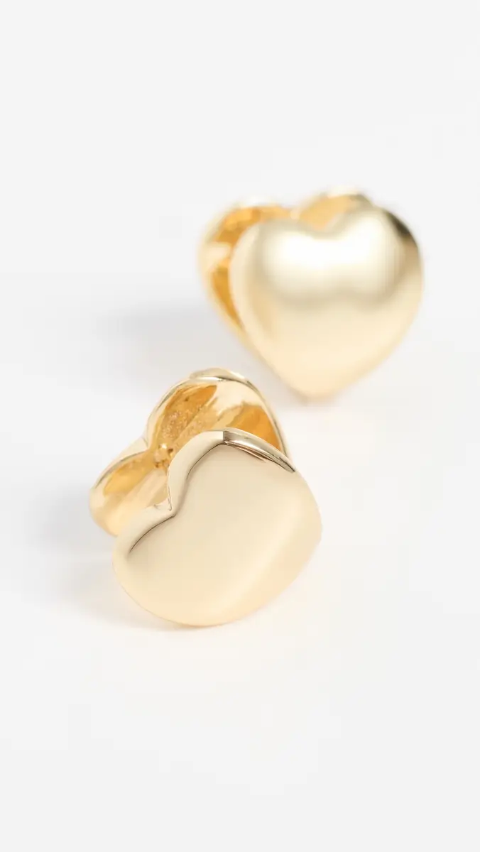 Madewell Organic Huggie Heart Earrings | Thumbnail 4