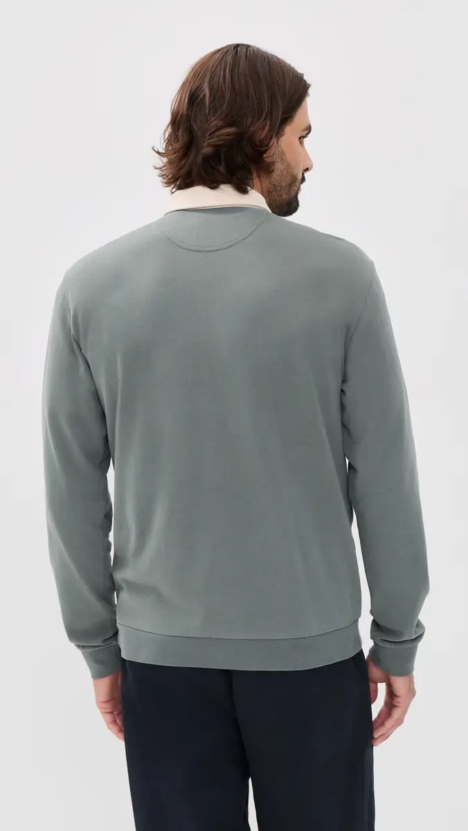 Marine Layer Sueded Rugby Polo | Thumbnail 3 Marine Layer Sueded Rugby Polo | Thumbnail 3