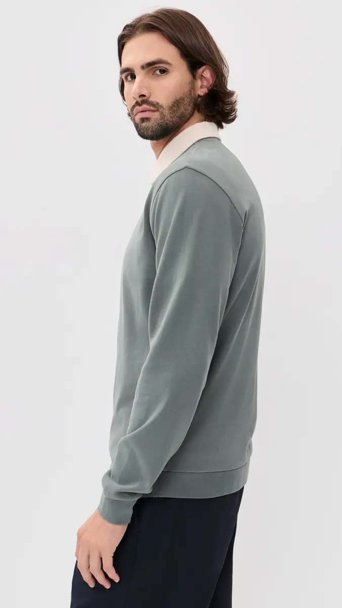 Marine Layer Sueded Rugby Polo | Thumbnail 4 Marine Layer Sueded Rugby Polo | Thumbnail 4