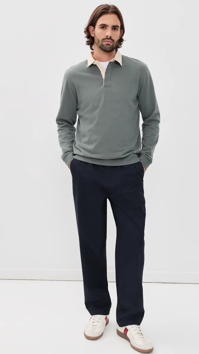 Marine Layer Sueded Rugby Polo | Thumbnail 5 Marine Layer Sueded Rugby Polo | Thumbnail 5