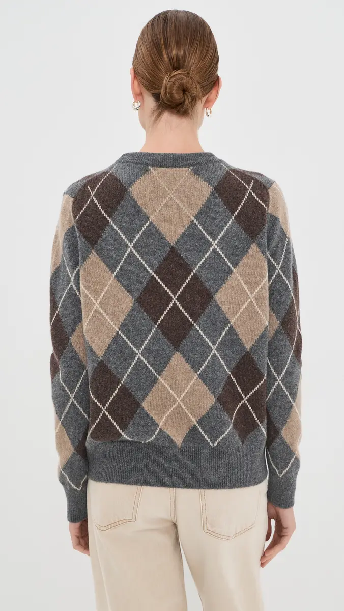 Daughter & The Ava Argyle Crew Neck Sweater | Thumbnail 3 Daughter & The Ava Argyle Crew Neck Sweater | Thumbnail 3