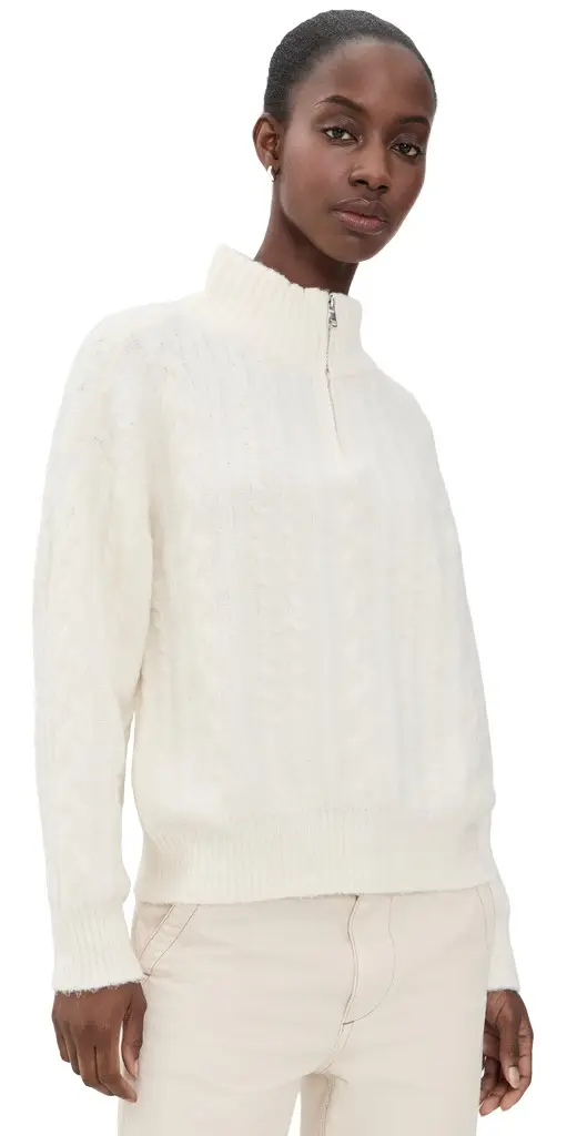 Wayf West Quarter Zip Sweater