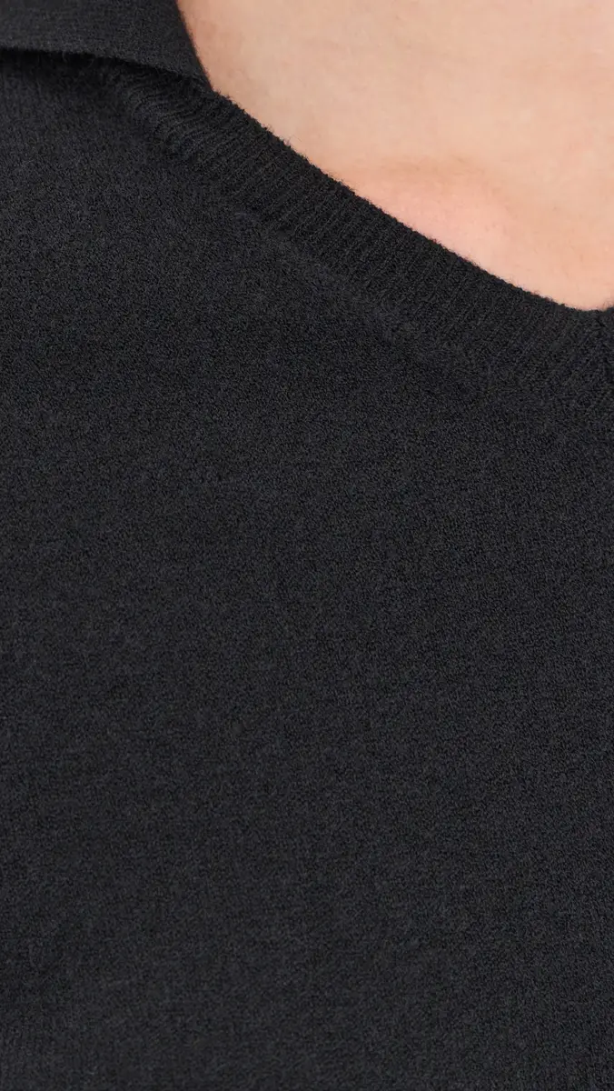 Vince High V Neck Polo | Thumbnail 6