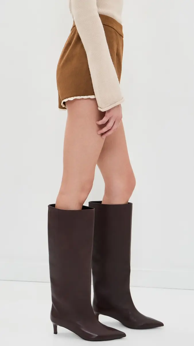 ASTR The Label Kya Faux Suede Shorts | Thumbnail 4 ASTR The Label Kya Faux Suede Shorts | Thumbnail 4