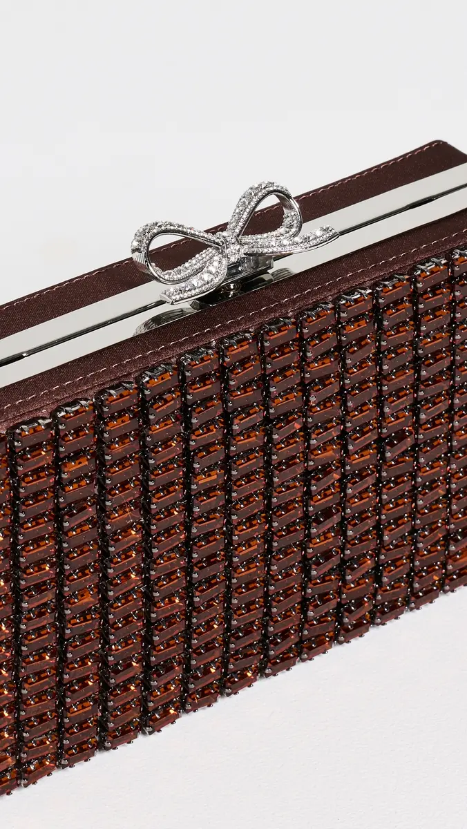 Self-Portrait Brown Chainmail Clutch Bag | Thumbnail 5 Self-Portrait Brown Chainmail Clutch Bag | Thumbnail 5