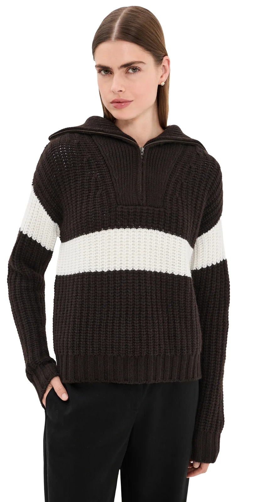 Lisa Yang Mavis Quarter Zip Cashmere Sweater