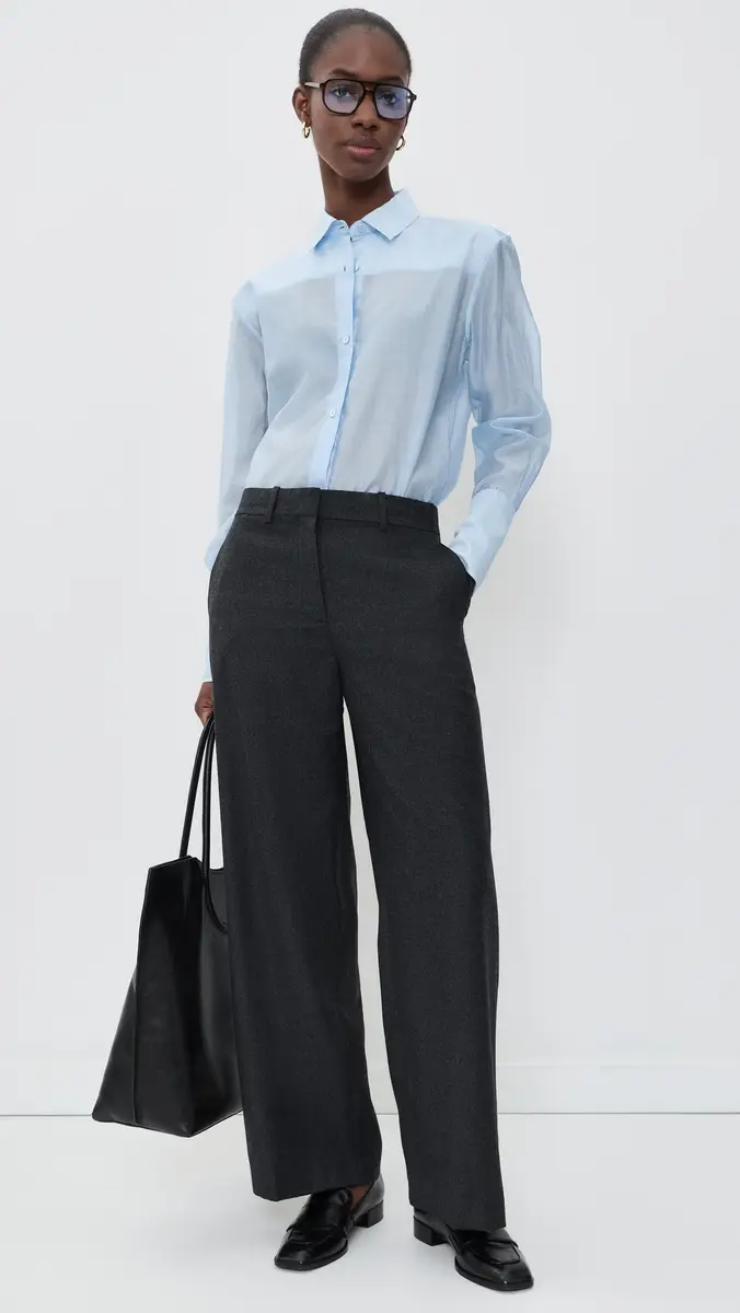 Theory Classic Straight Wool Trousers | Thumbnail 5 Theory Classic Straight Wool Trousers | Thumbnail 5