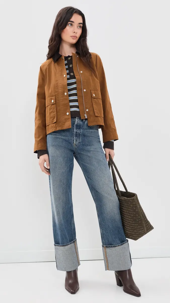 Madewell Waxed Zip-Front Jacket | Thumbnail 5 Madewell Waxed Zip-Front Jacket | Thumbnail 5