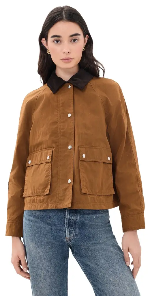 Madewell Waxed Zip-Front Jacket