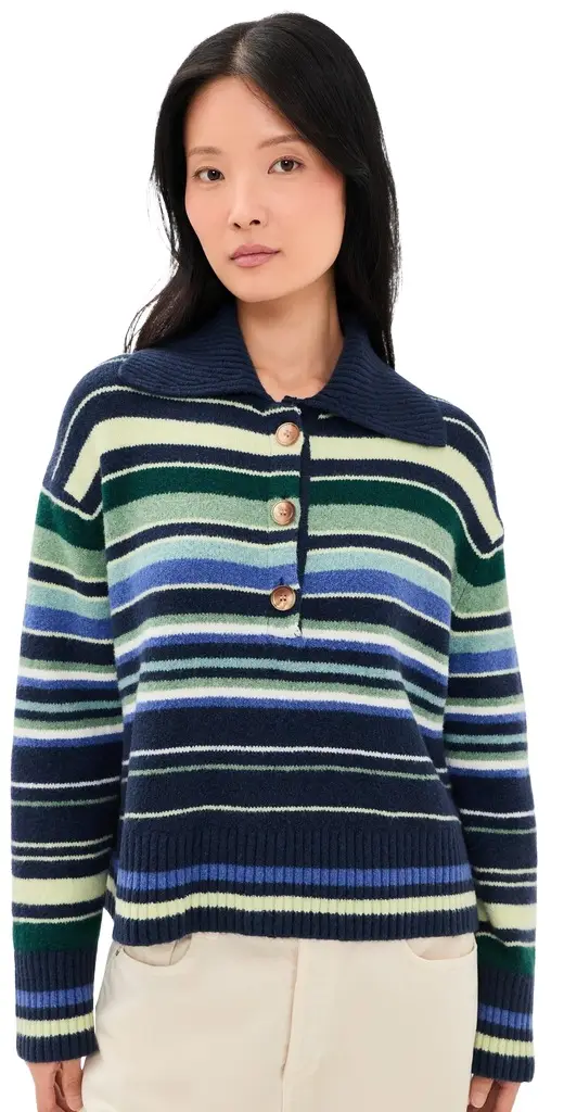 Free People Trading Up Stripe Sweater
