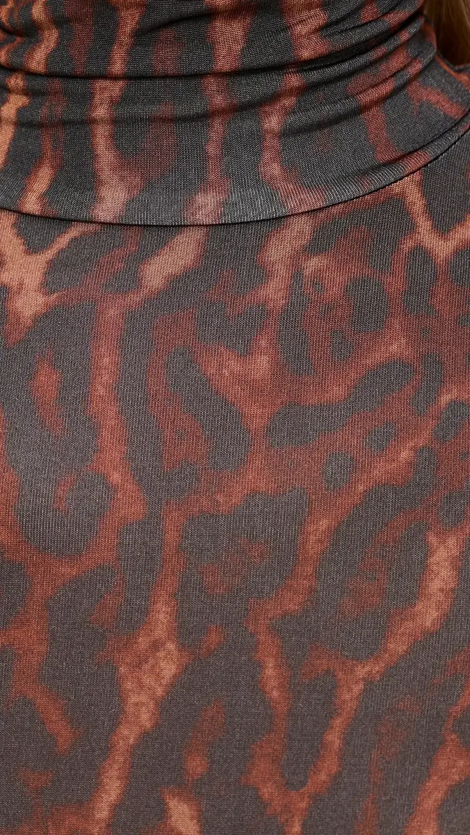 Ganni Printed Shiny Jersey Turtleneck | Thumbnail 6 Ganni Printed Shiny Jersey Turtleneck | Thumbnail 6