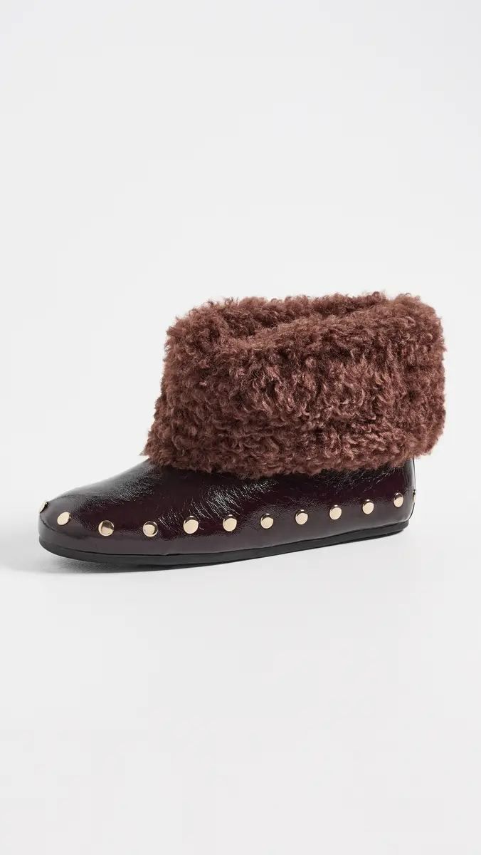 Ganni Jenny Low Deep Shine Sherpa Boots | Thumbnail 2 Ganni Jenny Low Deep Shine Sherpa Boots | Thumbnail 2