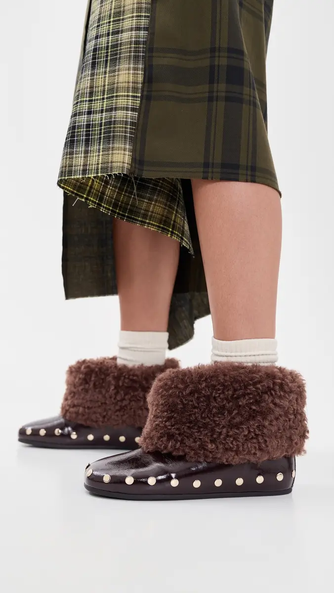 Ganni Jenny Low Deep Shine Sherpa Boots | Thumbnail 3 Ganni Jenny Low Deep Shine Sherpa Boots | Thumbnail 3