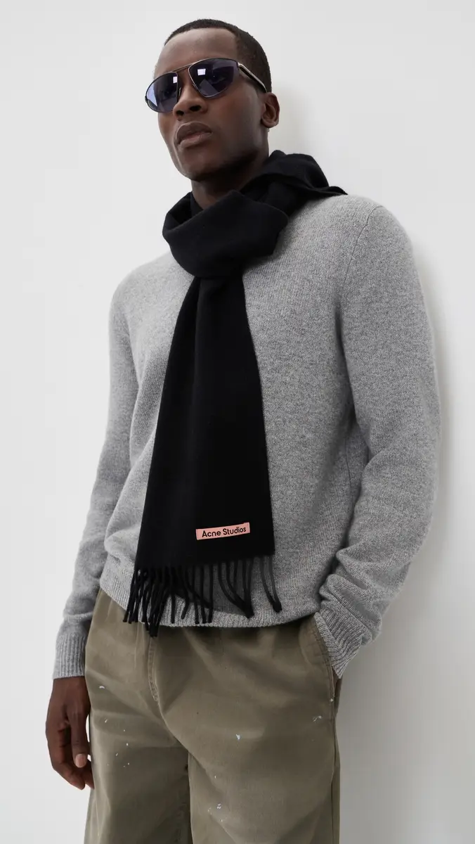Acne Studios Canada Skinny Wool Scarf | Thumbnail 4 Acne Studios Canada Skinny Wool Scarf | Thumbnail 4