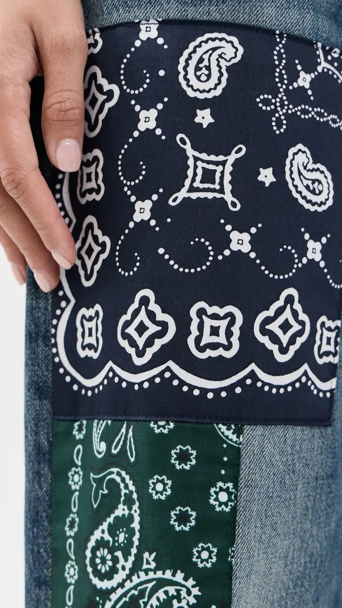 Madewell Low-Slung Baggy Patchwork Jeans | Thumbnail 6
