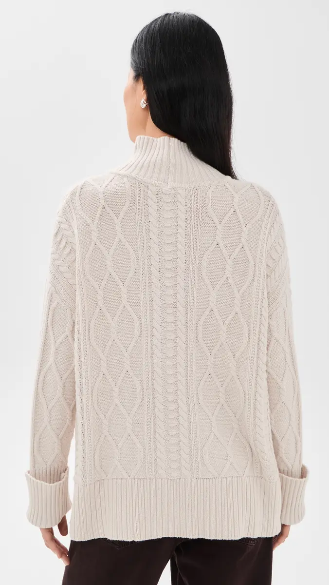 Splendid x @Cellajaneblog Cable Turtleneck Sweater | Thumbnail 3 Splendid x @Cellajaneblog Cable Turtleneck Sweater | Thumbnail 3