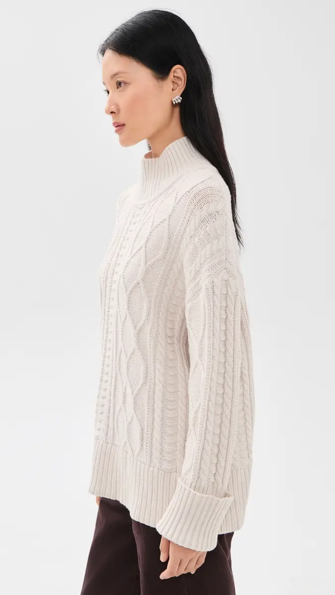 Splendid x @Cellajaneblog Cable Turtleneck Sweater | Thumbnail 4 Splendid x @Cellajaneblog Cable Turtleneck Sweater | Thumbnail 4