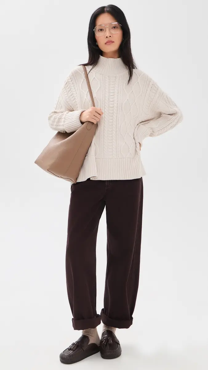 Splendid x @Cellajaneblog Cable Turtleneck Sweater | Thumbnail 5 Splendid x @Cellajaneblog Cable Turtleneck Sweater | Thumbnail 5