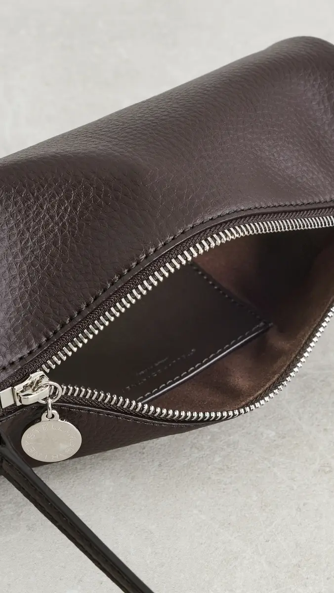 Stella McCartney Logo Embossed Grainy Faux Leather Eco Pouch | Thumbnail 6 Stella McCartney Logo Embossed Grainy Faux Leather Eco Pouch | Thumbnail 6