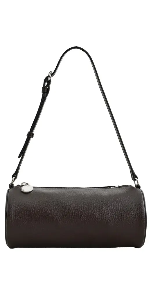 Stella McCartney Logo Embossed Grainy Faux Leather Eco Pouch