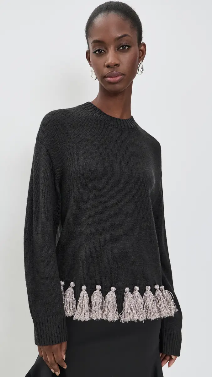 SIMONMILLER Roni Metallic Tassel Sweater | Thumbnail 2 SIMONMILLER Roni Metallic Tassel Sweater | Thumbnail 2
