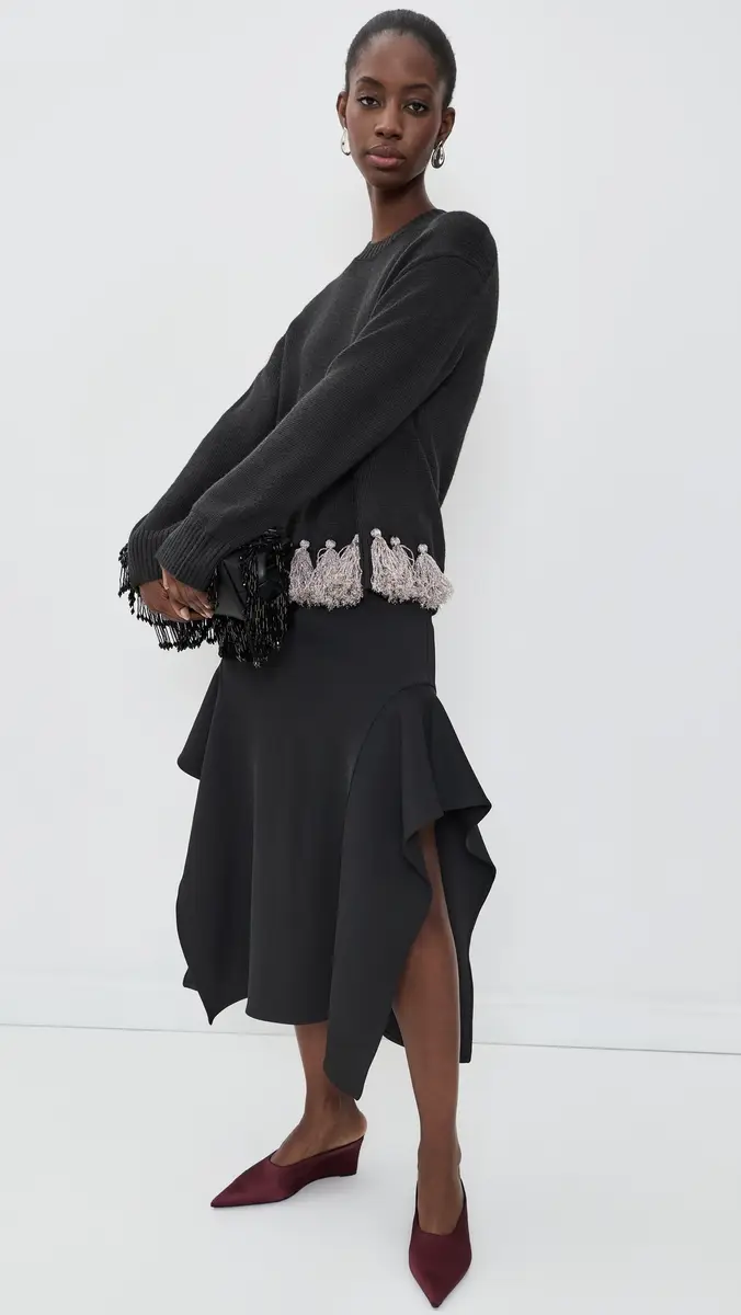 SIMONMILLER Roni Metallic Tassel Sweater | Thumbnail 5 SIMONMILLER Roni Metallic Tassel Sweater | Thumbnail 5