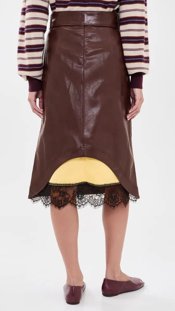 MSGM Leather Skirt | Thumbnail 3 MSGM Leather Skirt | Thumbnail 3