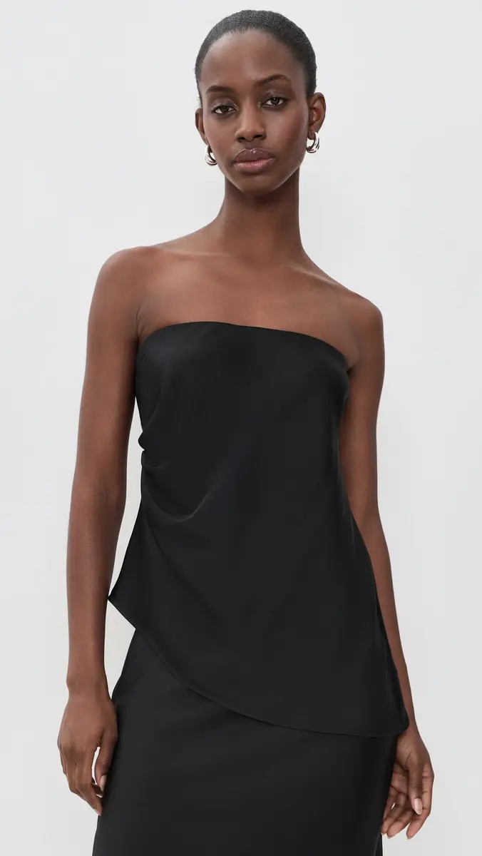 Wayf Vienna Strapless Satin Top | Thumbnail 2