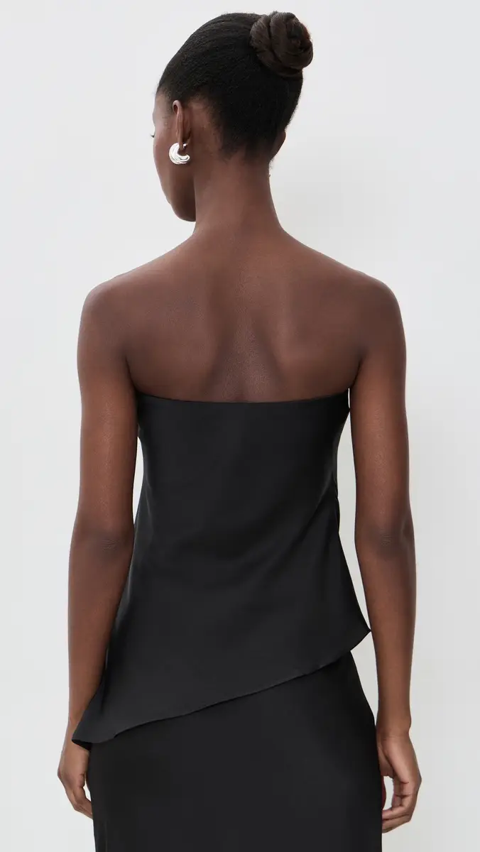 Wayf Vienna Strapless Satin Top | Thumbnail 3