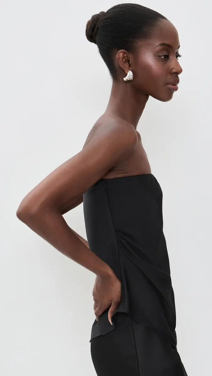 Wayf Vienna Strapless Satin Top | Thumbnail 4